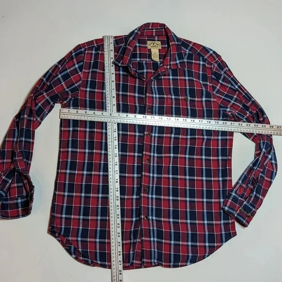 Blue Mountain Red & Blue  Collared Button Down Mens Medium - Picture 7 of 7